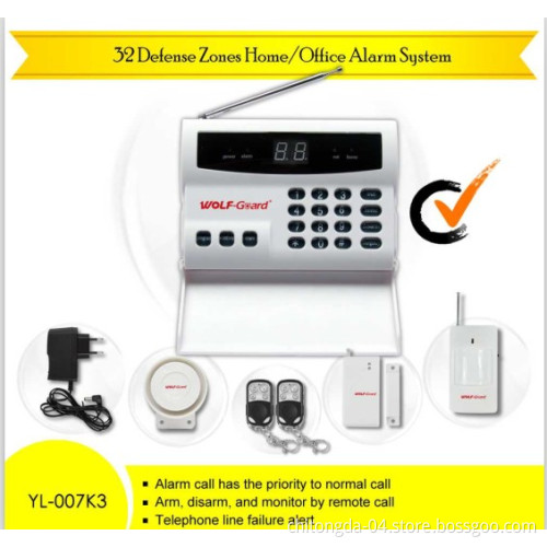 RoHS Certificate! Wireless PSTN Phone Dialer Alarm System with Free Door Sensors